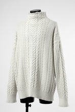 画像をギャラリービューアに読み込む, D-VEC WarmdArt® HIGH-NECKED FISHERMANS KNIT (SHELL WHITE)
