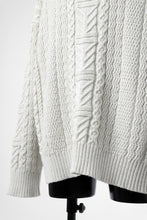 画像をギャラリービューアに読み込む, D-VEC WarmdArt® HIGH-NECKED FISHERMANS KNIT (SHELL WHITE)