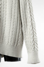 画像をギャラリービューアに読み込む, D-VEC WarmdArt® HIGH-NECKED FISHERMANS KNIT (SHELL WHITE)