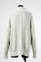 画像をギャラリービューアに読み込む, D-VEC WarmdArt® HIGH-NECKED FISHERMANS KNIT (SHELL WHITE)