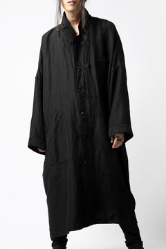 画像をギャラリービューアに読み込む, KLASICA CT30-REX BIG RECTANGLE COAT / SERGE WOOL&RAMIE (IRON)