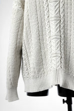 画像をギャラリービューアに読み込む, D-VEC WarmdArt® HIGH-NECKED FISHERMANS KNIT (SHELL WHITE)