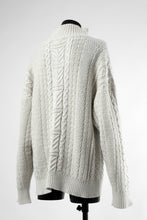画像をギャラリービューアに読み込む, D-VEC WarmdArt® HIGH-NECKED FISHERMANS KNIT (SHELL WHITE)