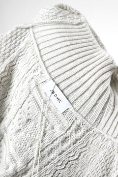 画像をギャラリービューアに読み込む, D-VEC WarmdArt® HIGH-NECKED FISHERMANS KNIT (SHELL WHITE)