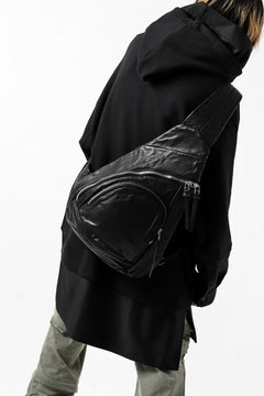 Load image into Gallery viewer, ISAMU KATAYAMA BACKLASH ONE SHOULDER BAG / Italy Shoulder Object Dyed (BLACK)