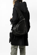 Load image into Gallery viewer, ISAMU KATAYAMA BACKLASH ONE SHOULDER BAG / Italy Shoulder Object Dyed (BLACK)