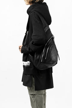 Load image into Gallery viewer, ISAMU KATAYAMA BACKLASH ONE SHOULDER BAG / Italy Shoulder Object Dyed (BLACK)
