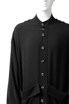 画像をギャラリービューアに読み込む, SOSNOVSKA FLYING DOWN SHIRT COAT (BLACK)