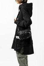 Load image into Gallery viewer, ISAMU KATAYAMA BACKLASH STRAP ZIP BAG / MONOCHROME LUXURY STEER (BLACK)