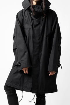 画像をギャラリービューアに読み込む, KLASICA WATER FALL MODS COAT / Ventile® UK L24 (BLACK)