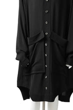 画像をギャラリービューアに読み込む, SOSNOVSKA FLYING DOWN SHIRT COAT (BLACK)