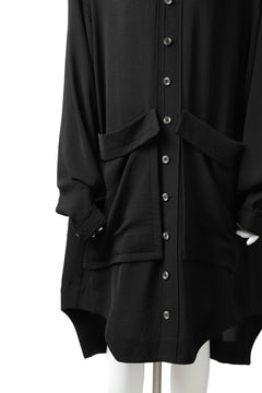 画像をギャラリービューアに読み込む, SOSNOVSKA FLYING DOWN SHIRT COAT (BLACK)