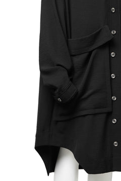 画像をギャラリービューアに読み込む, SOSNOVSKA FLYING DOWN SHIRT COAT (BLACK)
