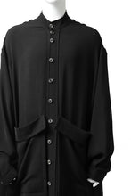 画像をギャラリービューアに読み込む, SOSNOVSKA FLYING DOWN SHIRT COAT (BLACK)