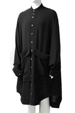 画像をギャラリービューアに読み込む, SOSNOVSKA FLYING DOWN SHIRT COAT (BLACK)
