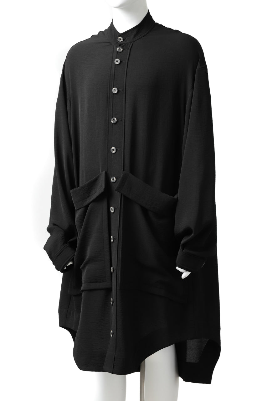 画像をギャラリービューアに読み込む, SOSNOVSKA FLYING DOWN SHIRT COAT (BLACK)
