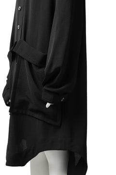 画像をギャラリービューアに読み込む, SOSNOVSKA FLYING DOWN SHIRT COAT (BLACK)