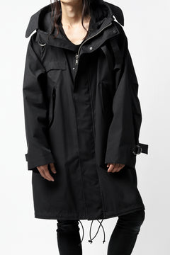 画像をギャラリービューアに読み込む, KLASICA WATER FALL MODS COAT / Ventile® UK L24 (BLACK)