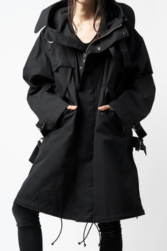 画像をギャラリービューアに読み込む, KLASICA WATER FALL MODS COAT / Ventile® UK L24 (BLACK)