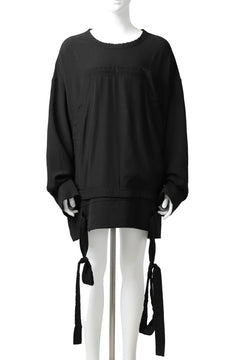 画像をギャラリービューアに読み込む, SOSNOVSKA WIDE SHIRTED LONG SLEEVE TOP (BLACK)