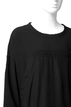 画像をギャラリービューアに読み込む, SOSNOVSKA WIDE SHIRTED LONG SLEEVE TOP (BLACK)
