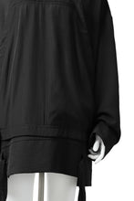 画像をギャラリービューアに読み込む, SOSNOVSKA WIDE SHIRTED LONG SLEEVE TOP (BLACK)