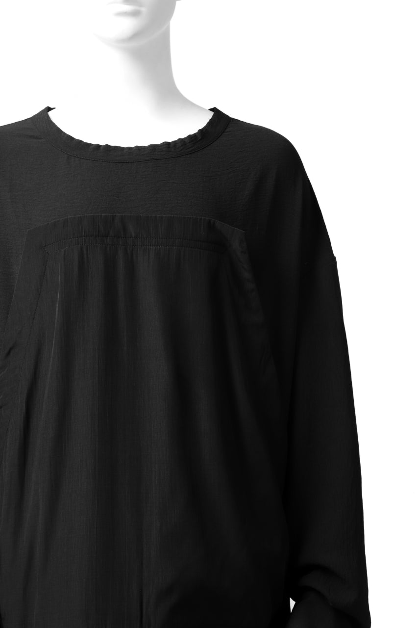 画像をギャラリービューアに読み込む, SOSNOVSKA WIDE SHIRTED LONG SLEEVE TOP (BLACK)