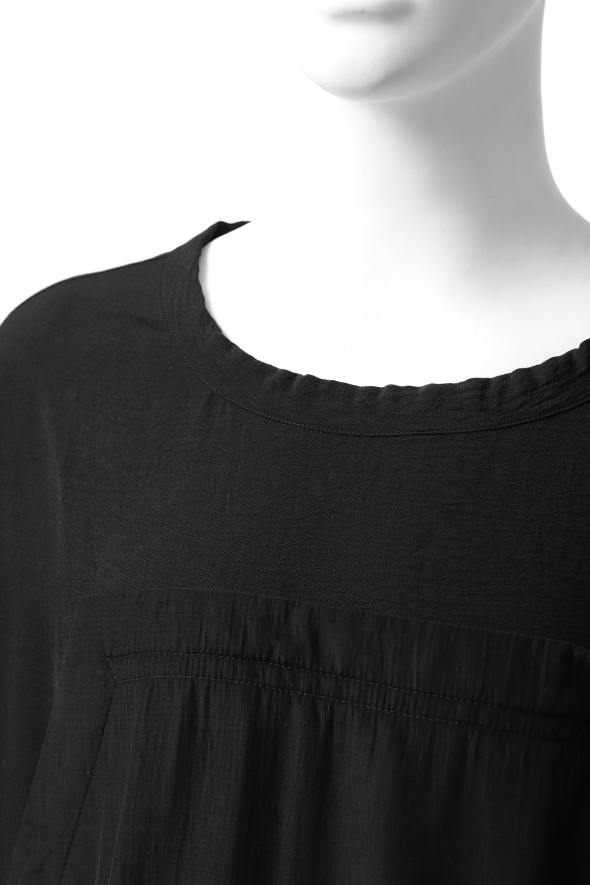 画像をギャラリービューアに読み込む, SOSNOVSKA WIDE SHIRTED LONG SLEEVE TOP (BLACK)