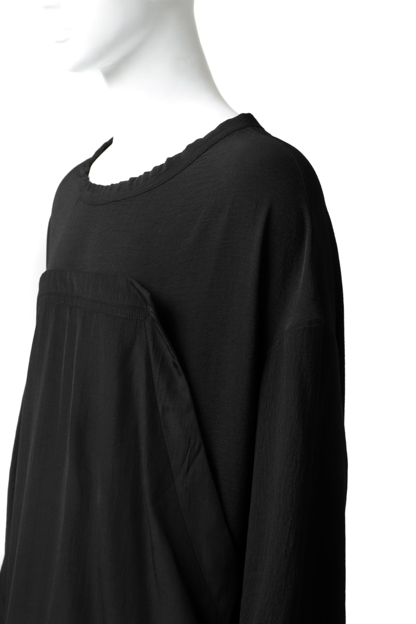 画像をギャラリービューアに読み込む, SOSNOVSKA WIDE SHIRTED LONG SLEEVE TOP (BLACK)