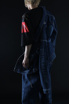 画像をギャラリービューアに読み込む, mastermind JAPAN RANDOM PATCH BOXYFIT T-SHIRT (BLACK)