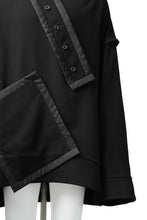画像をギャラリービューアに読み込む, SOSNOVSKA COLLAPSED PLANK SHIRT-PULLOVER (BLACK)