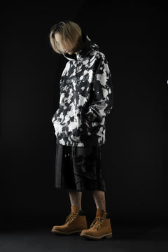 画像をギャラリービューアに読み込む, mastermind JAPAN STRIPED SHORT PANTS / PILE JERSEY (BLACK x GREY)