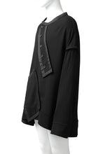 画像をギャラリービューアに読み込む, SOSNOVSKA COLLAPSED PLANK SHIRT-PULLOVER (BLACK)