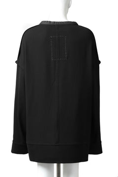 画像をギャラリービューアに読み込む, SOSNOVSKA COLLAPSED PLANK SHIRT-PULLOVER (BLACK)