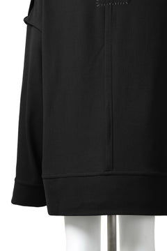 画像をギャラリービューアに読み込む, SOSNOVSKA COLLAPSED PLANK SHIRT-PULLOVER (BLACK)