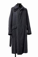 Load image into Gallery viewer, ISAMU KATAYAMA BACKLASH OVER COAT / GARMENT NATURAL DYED WOVEN + ELECTRIC HEATING LINER (INDIGO)