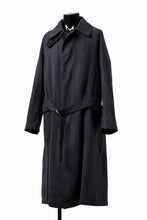 Load image into Gallery viewer, ISAMU KATAYAMA BACKLASH OVER COAT / GARMENT NATURAL DYED WOVEN + ELECTRIC HEATING LINER (INDIGO)