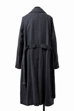 Load image into Gallery viewer, ISAMU KATAYAMA BACKLASH OVER COAT / GARMENT NATURAL DYED WOVEN + ELECTRIC HEATING LINER (INDIGO)