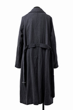 Load image into Gallery viewer, ISAMU KATAYAMA BACKLASH OVER COAT / GARMENT NATURAL DYED WOVEN + ELECTRIC HEATING LINER (INDIGO)