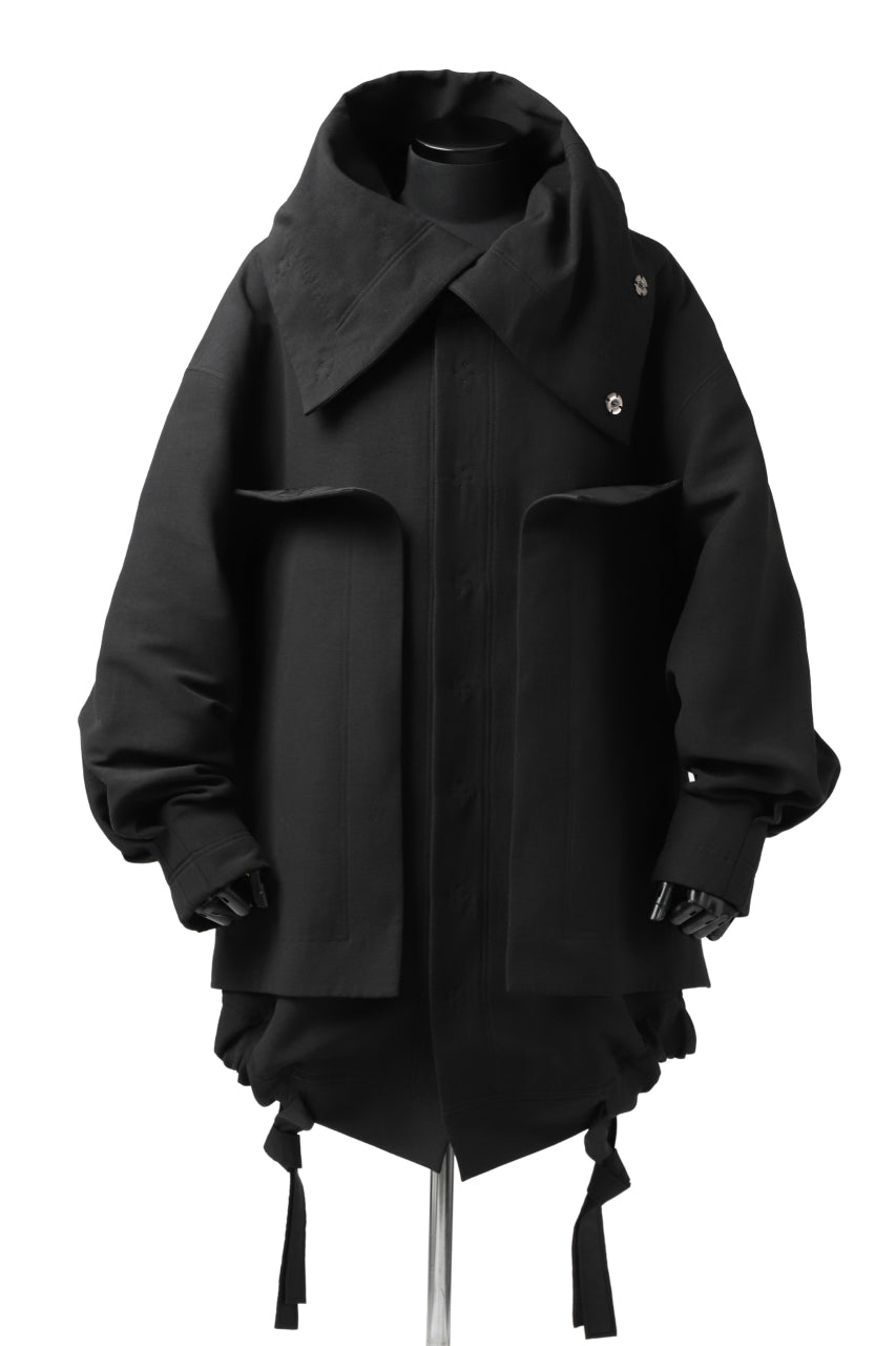画像をギャラリービューアに読み込む, SOSNOVSKA SECRET COVER JACKET COAT (BLACK)