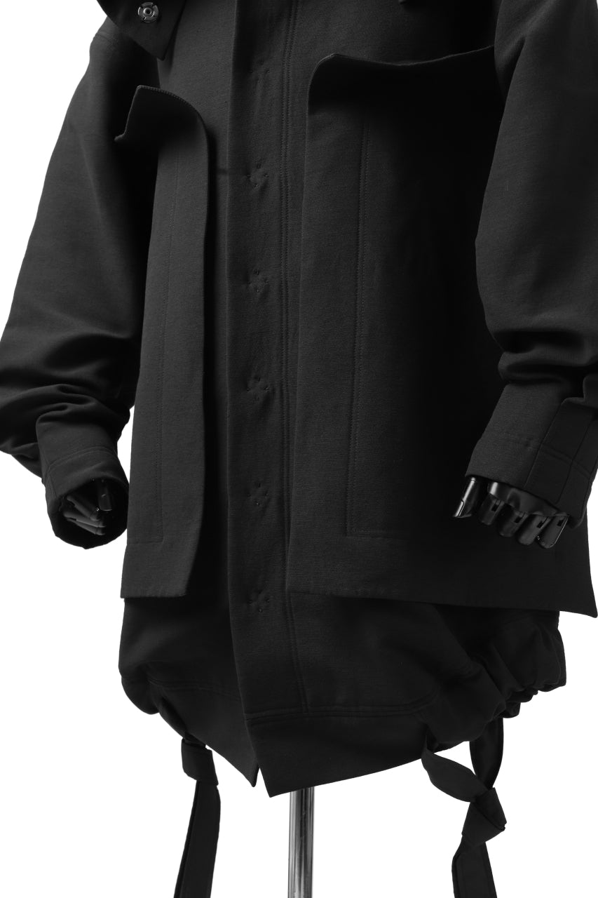 画像をギャラリービューアに読み込む, SOSNOVSKA SECRET COVER JACKET COAT (BLACK)
