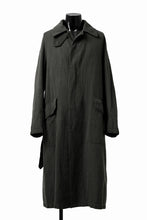 Load image into Gallery viewer, ISAMU KATAYAMA BACKLASH OVER COAT / GARMENT NATURAL DYED WOVEN + ELECTRIC HEATING LINER (LEAF)