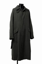 Load image into Gallery viewer, ISAMU KATAYAMA BACKLASH OVER COAT / GARMENT NATURAL DYED WOVEN + ELECTRIC HEATING LINER (LEAF)