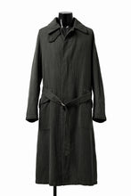 Load image into Gallery viewer, ISAMU KATAYAMA BACKLASH OVER COAT / GARMENT NATURAL DYED WOVEN + ELECTRIC HEATING LINER (LEAF)