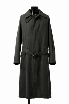 Load image into Gallery viewer, ISAMU KATAYAMA BACKLASH OVER COAT / GARMENT NATURAL DYED WOVEN + ELECTRIC HEATING LINER (LEAF)