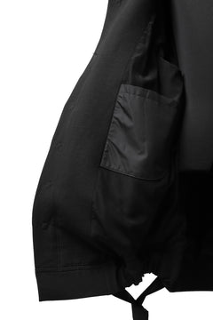 画像をギャラリービューアに読み込む, SOSNOVSKA SECRET COVER JACKET COAT (BLACK)