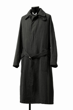 Load image into Gallery viewer, ISAMU KATAYAMA BACKLASH OVER COAT / GARMENT NATURAL DYED WOVEN + ELECTRIC HEATING LINER (LEAF)