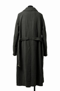 Load image into Gallery viewer, ISAMU KATAYAMA BACKLASH OVER COAT / GARMENT NATURAL DYED WOVEN + ELECTRIC HEATING LINER (LEAF)