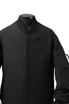 画像をギャラリービューアに読み込む, SOSNOVSKA exclusive WIDE PATCH POCKET BOMBER JACKET (BLACK)