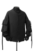 画像をギャラリービューアに読み込む, SOSNOVSKA exclusive WIDE PATCH POCKET BOMBER JACKET (BLACK)